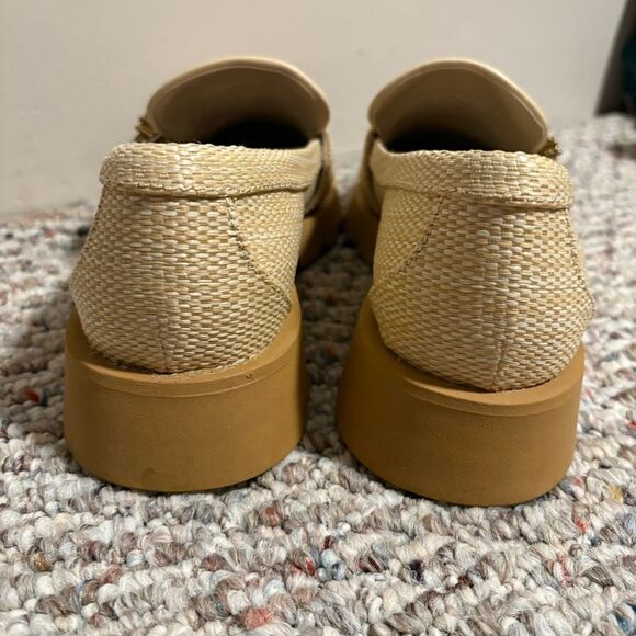 Dolce Vita- Ericka Raffia Buckle Loafer Tan Loafers, Size 8.5 - Picture 8 of 8